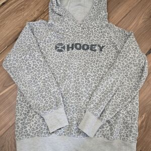 Hooey Light Gray Patterned Hoodie